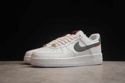 Air Force 1 Low blanco y verde oscuro