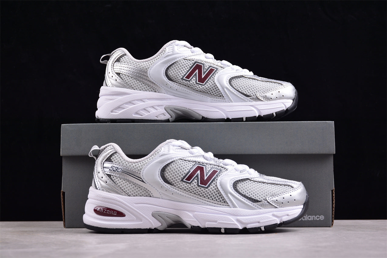 NB 530 plateadas y  burdeos