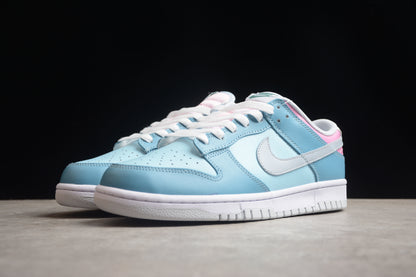 Dunk Low azul, celeste y rosa pastel