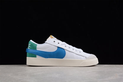 Blazer Low '77 blanco, verde y azul