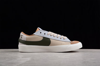Blazer Low '77 beige y verde oliva