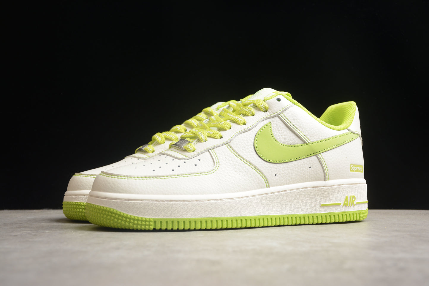 Air Force 1 07 blanco y verde limón