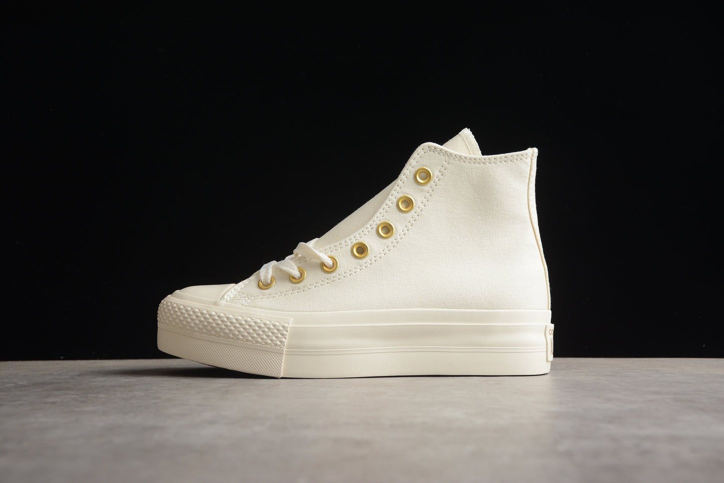 Chuck Taylor All Star Lift Plataforma HI egret y dorado