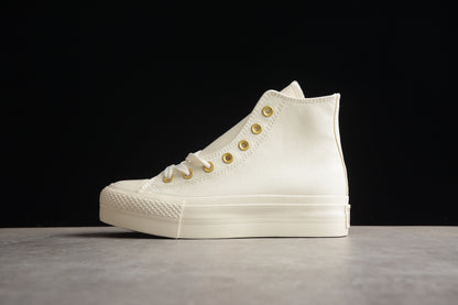 Chuck Taylor All Star Lift Plataforma HI egret y dorado