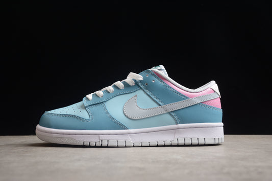 Dunk Low azul, celeste y rosa pastel