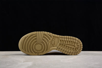 Dunk Low blanco, verde y amarillo