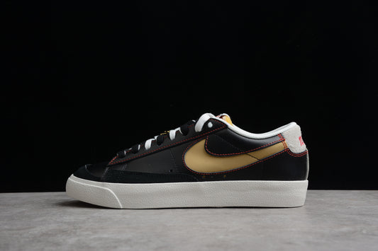 Blazer Low ‘77 PRM “Swoosh 50th Anniversary” negro, beige y dorado