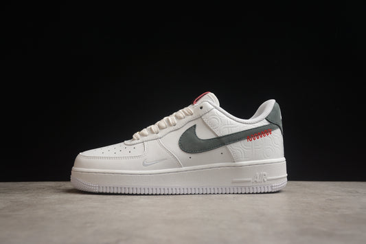 Air Force 1 Low blanco y verde oscuro