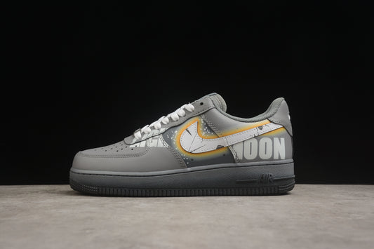 Air Force 1 07 cinza oscuro y blanco
