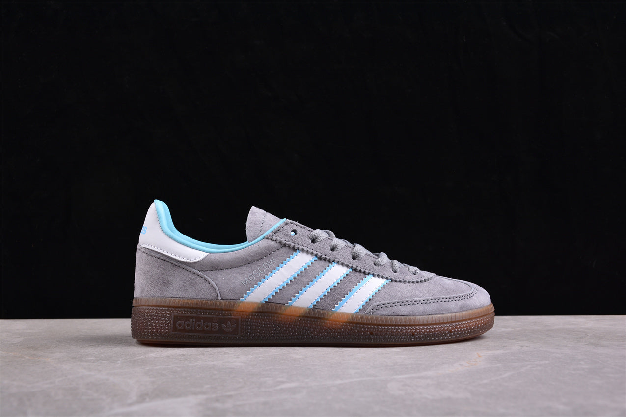 Handball Spezial gris medio, celeste claro y blanco