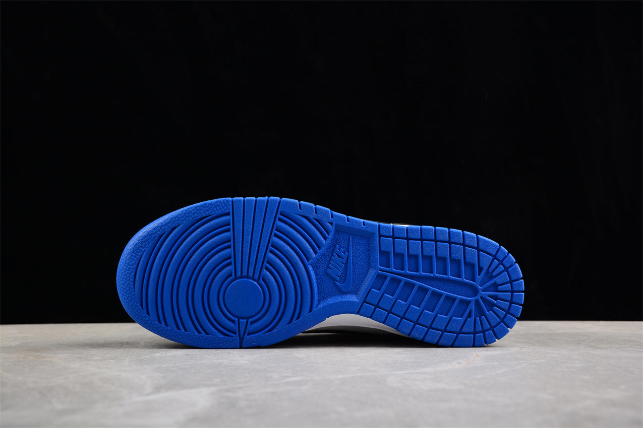 Dunk Low blanco, gris y negro