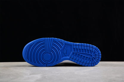 Dunk Low blanco, gris y negro