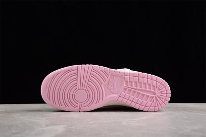 Dunk Low blanco y rosa pastel