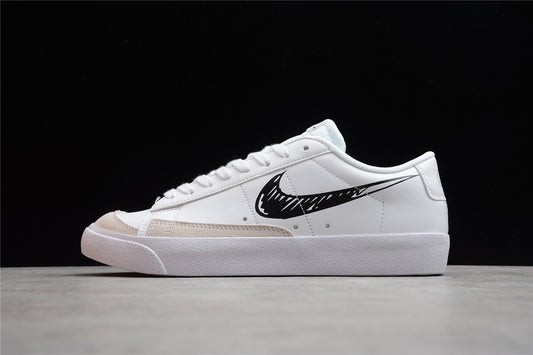 Blazer low '77 blanco y negro