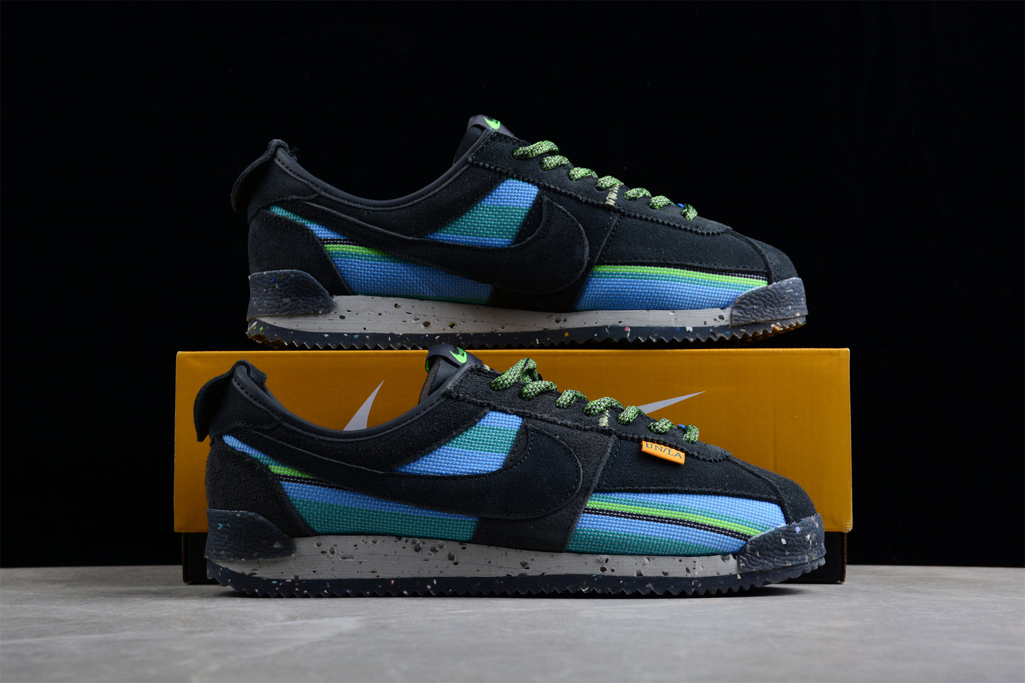 Cortez x Union LA negro, azul y verde