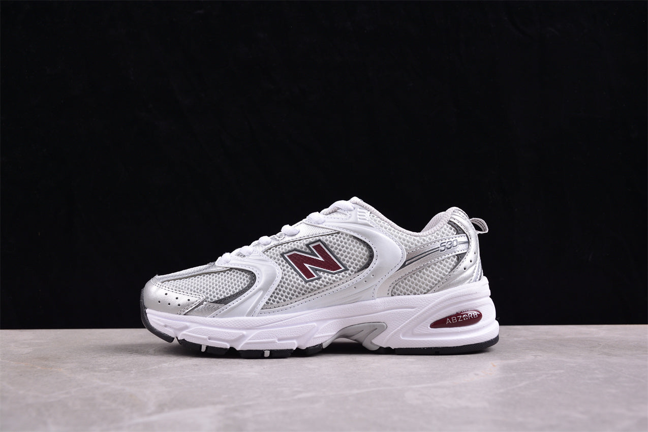 NB 530 plateadas y  burdeos