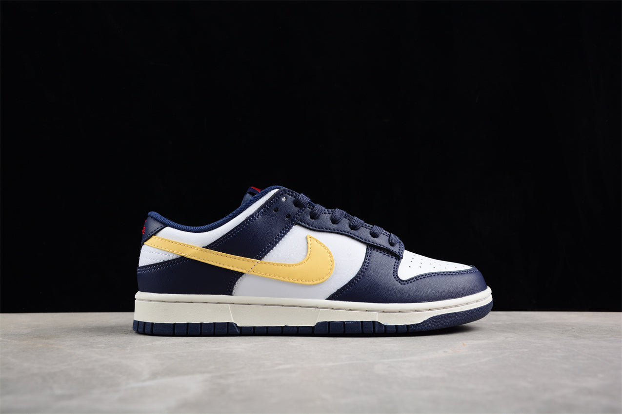 Dunk Low navy, blanco y amarillo