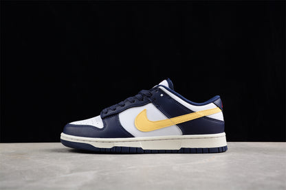 Dunk Low navy, blanco y amarillo