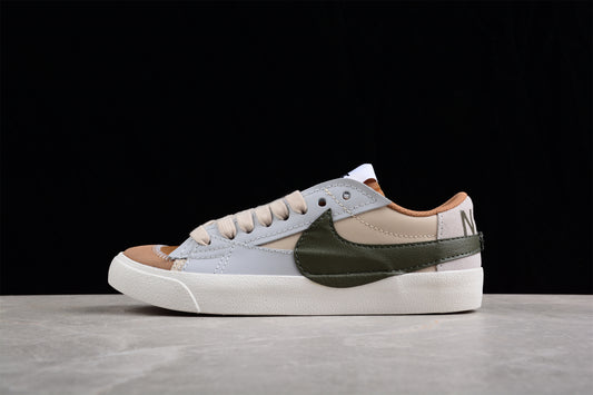 Blazer Low '77 beige y verde oliva