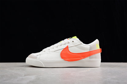 Blazer Low '77 blanco, naranja y verde limon