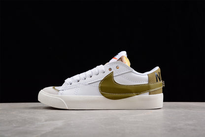 Blazer Low '77 blanco y dorado