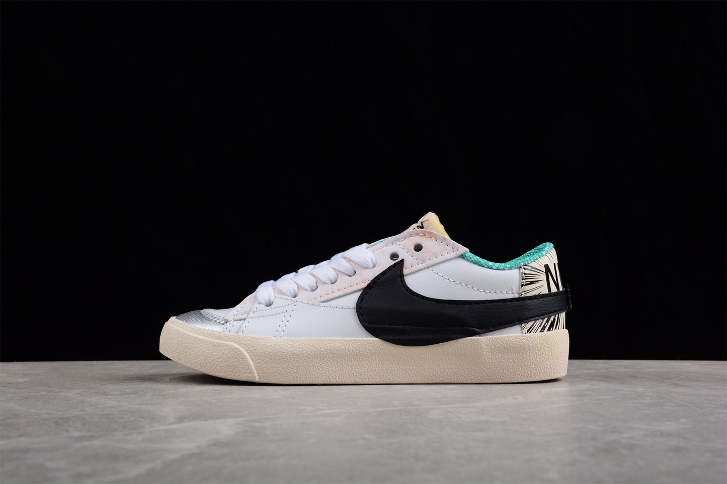 Blazer Low '77 blanco y multicolor
