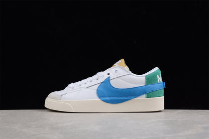 Blazer Low '77 blanco, verde y azul