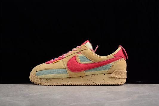 Cortez x Union LA beige, rojo y verde oliva