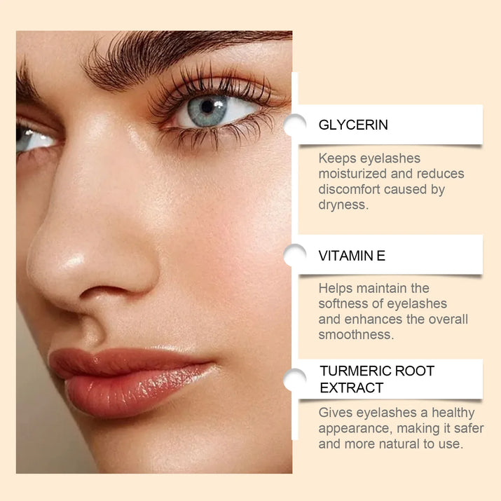 OUHOE Mascara Gentle Moisturizing Long Lasting Natural Looking Lashes Daily Portable Non Smudging Care Solution